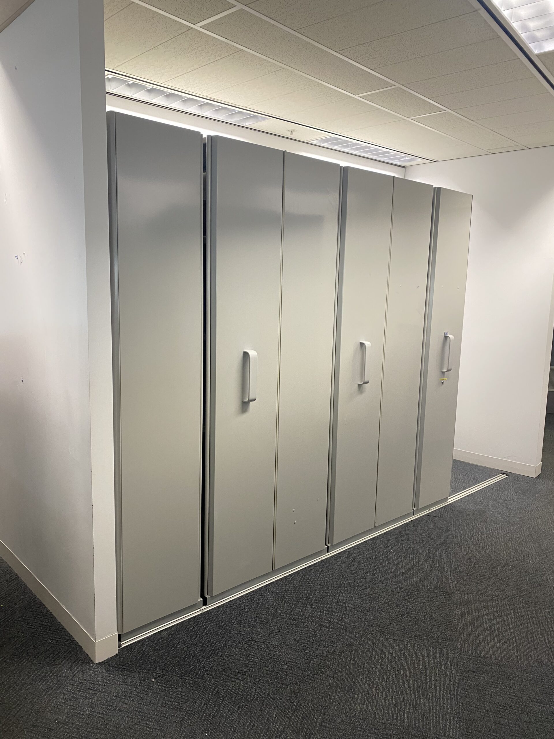 Second Hand Dexion Free Track Compactus4Bay1200mm wide OfficeBuy