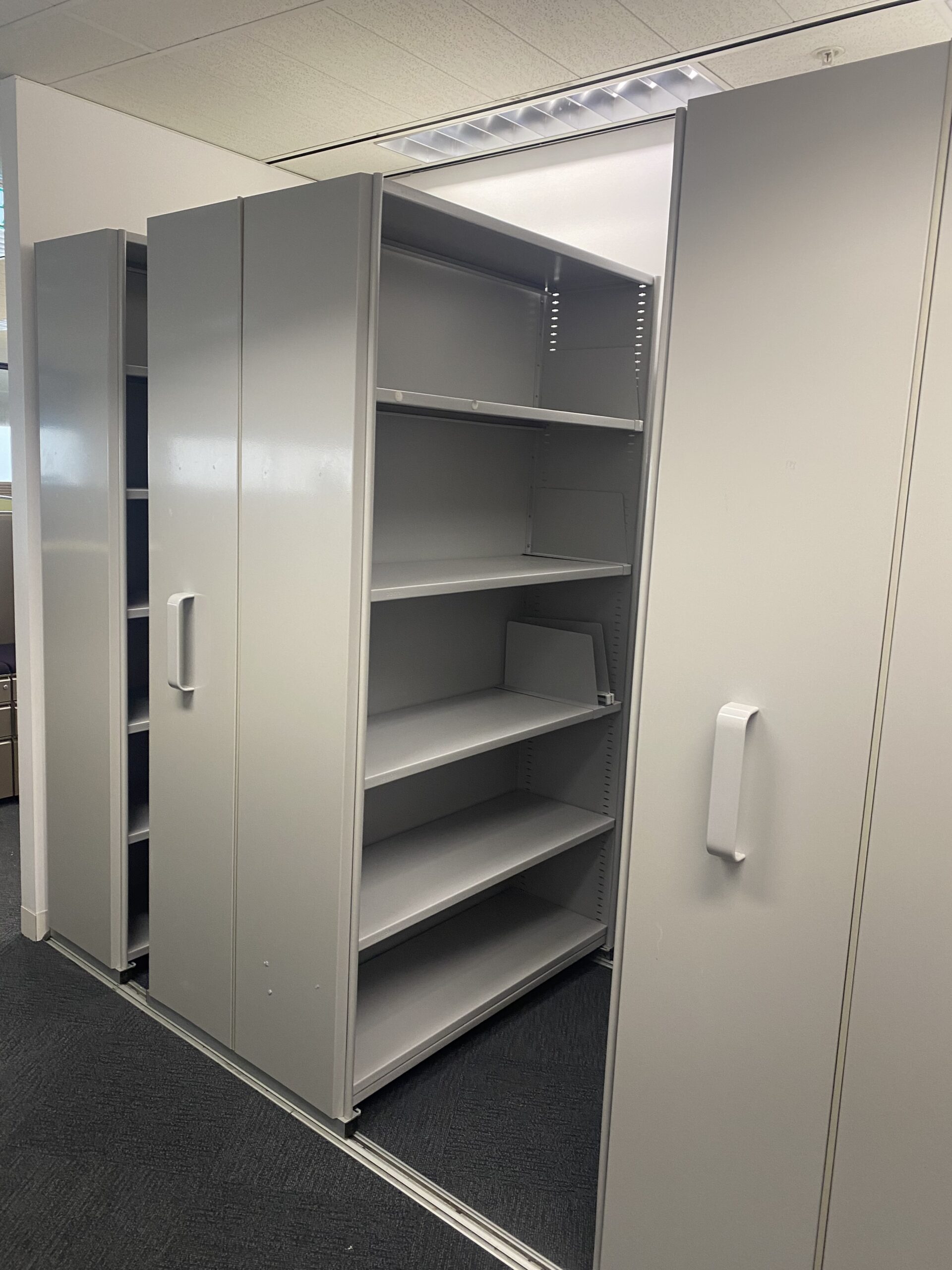 Second Hand Dexion Free Track Compactus4Bay1200mm wide OfficeBuy